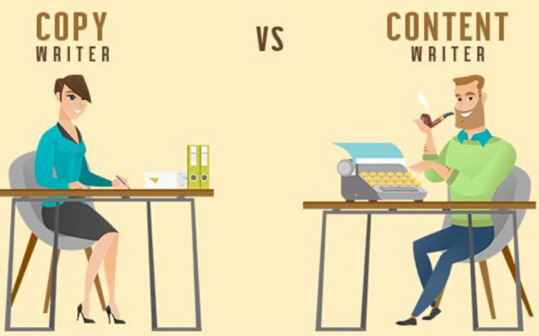 cover image on copywriter and content writer difference