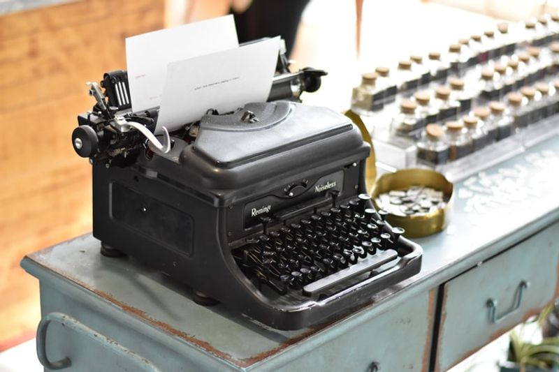 old school typing equipment