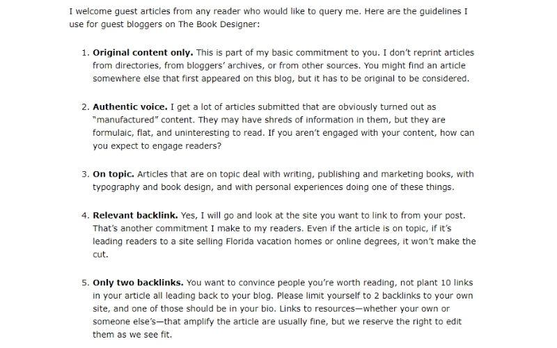 guest blog post guidelines